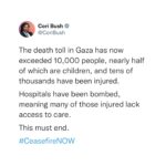Cori Bush Instagram - #CeasefireNOW