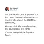 Cori Bush Instagram - Expand The Supreme Court.