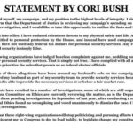 Cori Bush Instagram - My statement on campaign spending on security services ⬆️