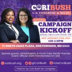 Cori Bush Instagram - 🚨ST. LOUIS: Join me and my sister-in-service Congresswoman @rashidatlaib on Saturday, January 27th to kickoff my re-election campaign! 📲RSVP: http://bit.ly/41Gqn2x