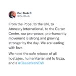 Cori Bush Instagram - #CeasefireNOW
