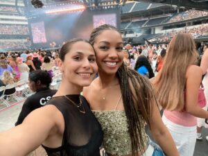 Corinne Foxx Instagram - thank you @taylorswift for gifting us with your artistry for over 15 years 💕🎶 Your music has travelled with me through many eras of my own life so seeing you perform feels like home ❤️ #erastour