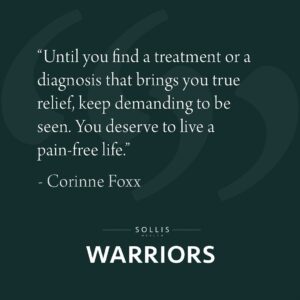 Corinne Foxx Instagram - To create more space for honest conversations around our health, I recently sat down with @SollisHealth and shared my journey with endometriosis. Women (especially women of color) often face medical gaslighting when advocating for themselves and their health. I experienced that firsthand & want to share my story to encourage others to keep demanding to be seen. 

Learn more about my experience and other chronic and invisible health conditions with the Sollis Health Warriors campaign in my link in my stories. #sollishealthwarriors