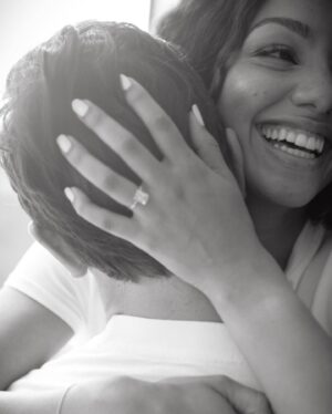 Corinne Foxx Instagram - from the first time I saw you, I knew you were my forever 💍❤️

photo: @baileyannoriginal 
hmu: @marissa_tomaino @marciahamilton 
asst: @julisssagandara