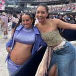 Corinne Foxx Instagram - thank you @taylorswift for gifting us with your artistry for over 15 years 💕🎶 Your music has travelled with me through many eras of my own life so seeing you perform feels like home ❤️ #erastour