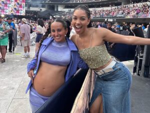 Corinne Foxx Instagram - thank you @taylorswift for gifting us with your artistry for over 15 years 💕🎶 Your music has travelled with me through many eras of my own life so seeing you perform feels like home ❤️ #erastour