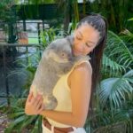 Corinne Foxx Instagram - koala hugs are the best kind of hugs ❤️🐨
