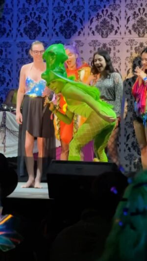 Courtney Nelson Instagram - I CANT BELIEVE I DID THIS 🤣😭

One thing about me is I’m not gonna back down from a challenge, specially to be crowned the PICKLE PRINCESS 🥒👑

This was definitely a core memory! 

#lib #lightninginabottle #festival #festivalfashion #pickleprincess #vlog #funnyvideos #fyp