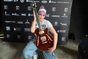 Courtney Nelson Instagram - The last 2 days of @antisocialcamp have been my favorite 🤩 

This year was even better than last year, and I’m sure next year will be even better!! 

Highlights: 
-Visiting @republicrecords for the @antisocialcamp wrap party! 
-Finding out 2 of my songs are nominated for the @him_awards 
-Making a really cool track with @itszoeko & @publiclibrarycommute at @ultrapublishing 
-Winning a @dangelicony guitar at the @tidal playback party! 
-Meeting my twin @margo4prez and celebrating her 53rd birthday LOL 
-Drinking my body weight in @topochicousa 🫠

Thanks for the laughs, hangs, music.. everyone I met PLEASE keep in touch and let’s keep creating 💗

#nyc #writingcamp #writing #songwriter #fyp