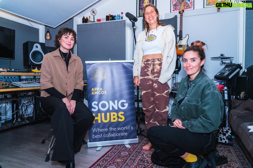 Courtney Barnett Instagram - Thank you so much to @apraamcos and @alwayslivevic for inviting me to curate the latest APRA AMCOS Songhubs. Big love & thank you to inspiring special guests @emmadonovan_music @jono.ma @moju_music @steezmeez and extra thanks to all the talented songwriters & producers who helped make it so fun and memorable @alex.the.astronaut @bonnievezeleaameliaknight @felivand @goodfknmorning @holliecol @itskinkora @lilmallrat @merpiremusic @rvg____ @ryandowneymusic More thanks to @fallbackstudios & tech wizards & coffee chariots & @rcstills for all the photos & @look.out.kid & of course everybody at @apraamcos & @alwayslivevic ❤️