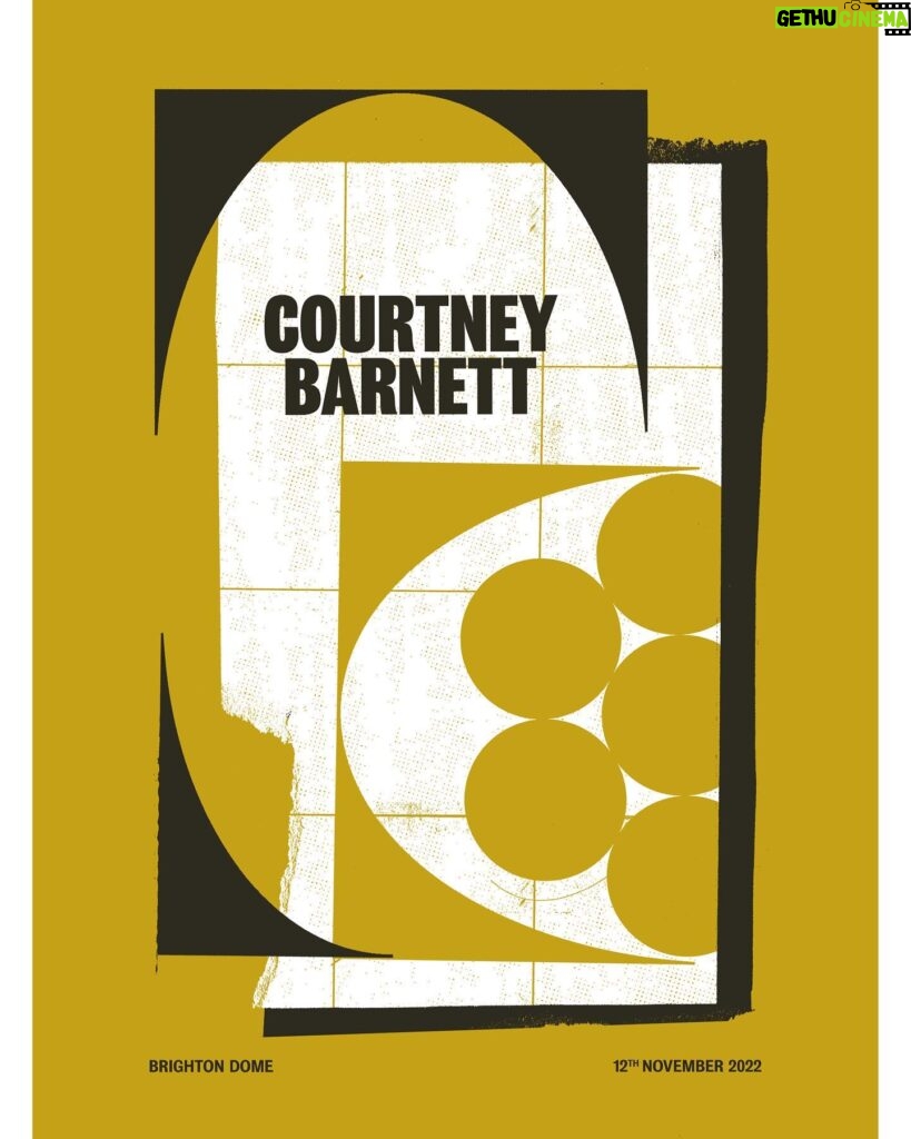 Courtney Barnett Instagram - Brighton Dome 12/11/2022 ◼️◼️◼️◼️◼️ Poster by @jonnyej ◼️◼️◼️◼️◼️