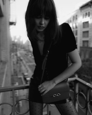 Courtney Eaton Instagram - YSL 🐇 

Thank you @anthonyvaccarello @ysl #maillonbag