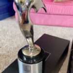 Courtney Godsey Instagram - God baby !!! Special thanks to @thetellyawards @moviemediagod for recognizing me as “Best Actress” For @thefemalehustlermovie This is just the beginning I am beyond happy & humble I’m coming for my Oscar next LETS GO 🥳 #unboxingvideo