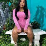 Courtney Godsey Instagram - Glowing & Growing 🌸 || MUA @bjmonet On set w. My dawg @ecrayjr 🤞🏽