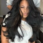 Courtney Godsey Instagram - Around the way girl, But I’m far from accessible🌟 || Hair @iamhairbyhe 🫶🏽