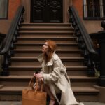 Courtney Halverson Instagram - An afternoon spent roaming the west village, and keeping my @monostravel by my side. Perfect for my commute into the city as there’s room for my laptop on the way in, and room for flowers to bring home. #partnership | #romanticstyle #nyc #westvillage