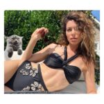 Courtney Henggeler Instagram - Me: “I’d never post a bikini picture on social media” Also me: “But what if there are cats involved?” In honor of my new @caddis_life sunglasses please enjoy these rare and not at all weird photos of me in a bathing suit. With cats. Cats. They’re like backup dancers. But cats. And thank you @caddis_life for helping me read perfectly normal sized print that has now eluded me in my old age.😍