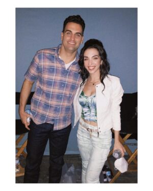 Courtney Henggeler Instagram - It’s hard to pick a favorite Macchio. They’re a charming and talented family of vampires. 
But for the purposes of this post I’m gonna vote for the chick to my right, who is like a sister to me. Sure our age difference and the fact that I’m TV married to her father suggests I’m closer to a mother figure - but fuck that. If the Macchio’s can spit on the crotch of aging, than so will I. 
I adored  Miss @julia_macchio long before she crushed the role of Cousin Vanessa in season 4  But now the whole world (and readers of @people ) will know what I’ve known all along …
@julia_macchio is a FORCE! 

And the Macchio family drinks the blood of babies to stay eternally young. 

@cobrakaiseries