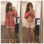 Courtney Henggeler Instagram - So I’m not pregnant (and if I am that baby is probably drunk right now) BUT with the help of @franzvon and several layers suspiciously placed vertical ruffles I was able to smuggle a small child under my clothes for the entirety of Season 2 of @cobrakaiseries And no one was the wiser. Well except for that person who kept messaging me asking me why I was smuggling a small child under my clothes during season 2. But I’m pretty sure that was just because he’s my husband. And he’s nosey. Any one else notice?