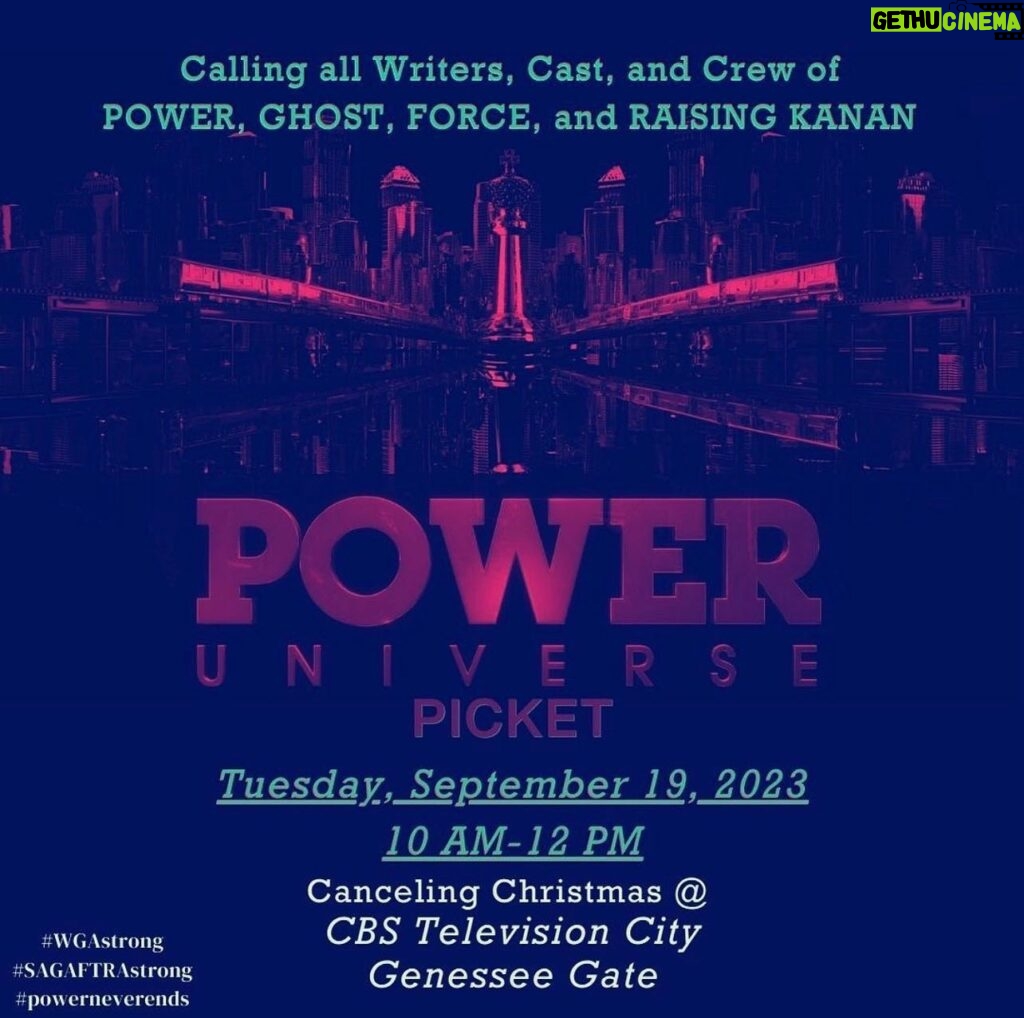 Courtney Kemp Agboh Instagram - repost @safiamdirie • Tuesday, September 19 10-a-12pm the Power Universe is canceling Christmas at CBS Television City! Come out and really screw up Bill Maher’s Day!