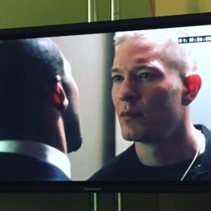 Courtney Kemp Agboh Instagram - Happy Birthday @josephsikora4 one of the best to ever do it, point blank, period. This man should have ALL the Emmys… 

And no, this is not a new pic— this is from editing season 5 of @power_starz but it’s one of my favorites— you can feel Joseph’s intensity through the screen.