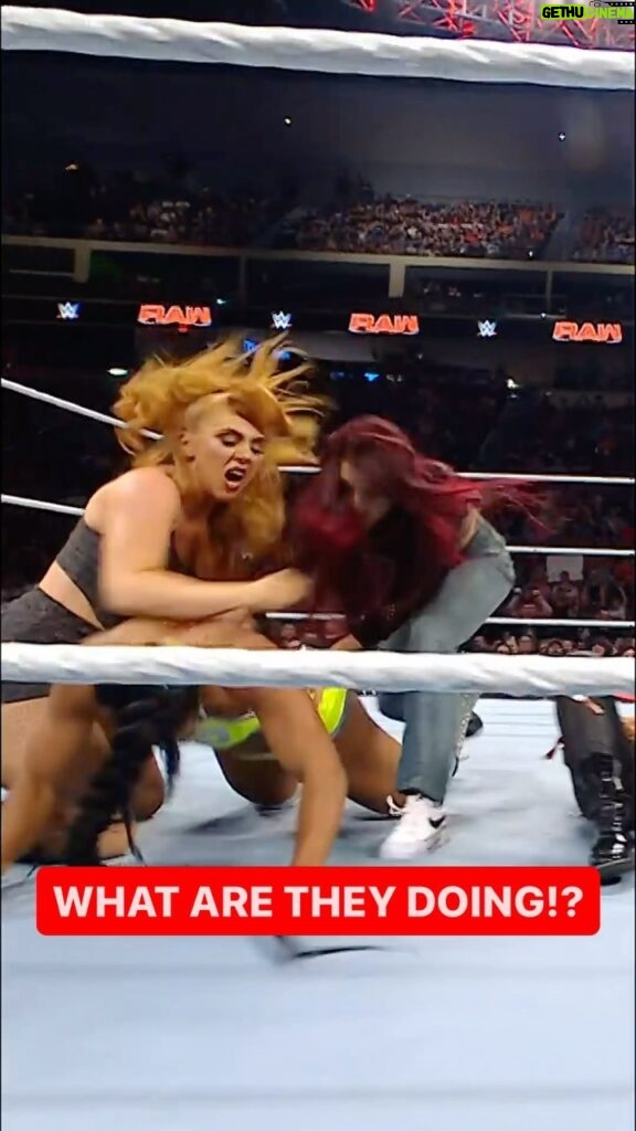 Courtney Stewart Instagram - @wwe_alba & @isla_dawn interrupting tonight’s Women’s Tag Team Title Match! Making their presence known! 👀💥 #WWERaw