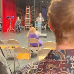 Cozi Zuehlsdorff Instagram - LOVE YOU FOREVER- FILMING ♥️

When Tim asked if I wanted to play a reporter in the “Love You Forever” finale scene, I immediately teleported to East High with a carry-on and a full character backstory. (Reporter. Ri Porter. Rhiannon Porter. Gina Porter’s cousin. Nepo Baby.) I actually can’t express how generously I was welcomed into the on-camera world of the show, by absolutely everyone. Slide one is me trying not to lose consciousness during blocking rehearsal. Slide two is just all of us adoring Sof. Slide three is evidence of said welcoming. Like, how am I in this photo?! 🥹 
If you’ve made it this far—thanks for letting me pour out my love and gratitude in all of these HSM posts. It was the only way I could think to come close to honoring the gift this whole experience was to me. Thank you Jesus, thank you Tim, thank you Steve, thank you Matt, thank you Disney, thank you everyone ever. ♥️