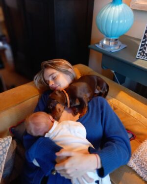 Cressida Bonas Instagram - Happy birthday to the little sausage person ! Always by my side, she has brought so much joy into our lives. 🐾❤️🐾