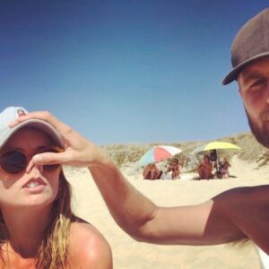 Cressida Bonas Instagram - 3 years with you 👆🏼. Woo! Thank you for always making me laugh even when I don’t feel like it! 🐸💙