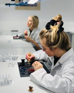 Cressida Bonas Instagram - I made a watch! Even with my impatient and shaky hands… Thank you @bremontnick @gilesenglish @bsbpartnerships for showing me the magic of watchmaking 🤍@bremontwatches #bremontwatches