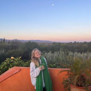 Cressida Bonas Instagram - Mornings in Morocco with my favourite green mug by cousin Livvy @arbala__ - the best kind of green - What a special time at the amazing @dar_arbala 🌞