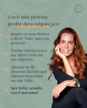 Cris Carvalho Instagram - Da série: fatores que você não precisa se desculpar por! 😉

🔸 Não se desculpe por proteger seus limites, por dizer “não” quando necessário.

🔸 Não se desculpe por tentar repetidamente alcançar seus sonhos, cada tentativa sua é um passo em direção ao sucesso.

🔸 Afaste-se corajosamente da negatividade, das influências tóxicas que não contribuem para sua jornada - você tem o direito de fazer isso!

E, acima de tudo, nunca, jamais se desculpe por ser autenticamente você, porque a SUA FELICIDADE é o seu bem mais precioso de todos! 🌟

Qual dos itens que eu trouxe hoje você sente que ainda pede muitas desculpas?? Me conta nos comentários?! 👀
.
.
.
.
.
#autenticidade #eufacoacontecer #pnlpractioner #pnlcoaching #mentepositiva