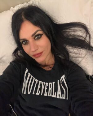 Cristina Scabbia Instagram - I would say 3rd or 4th pictures are the best.