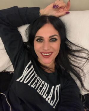 Cristina Scabbia Instagram - I would say 3rd or 4th pictures are the best.