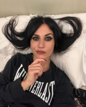 Cristina Scabbia Instagram - I would say 3rd or 4th pictures are the best.
