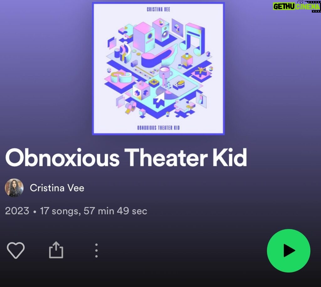 Cristina Valenzuela Instagram - In other amazing news @cristinavox released her new album!!!!!!!!! Obnoxious Theater Kid !!!! (Literally the best title) check it out!! So much greatness and listen for “Stronger Together” (rock cover!!) #newmusic #singer #songwriter
