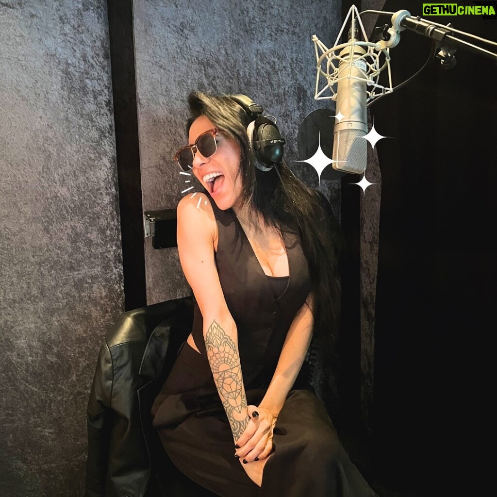 Cristina Valenzuela Instagram - Cristina knows how to make a room shine, and she’s been lighting up our booths for twenty years now! We have truly loved watching her evolve and bring so many unique characters to life over the years. Thank you, Cristina! 💙 #bangzoomstudios #voiceacting #postproduction
