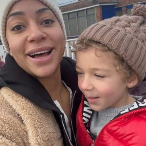 Cush Jumbo Instagram - Happy Half Term to all those parents just trying to get through the day without being farted on…(slide 2) 💨 🙄 😂