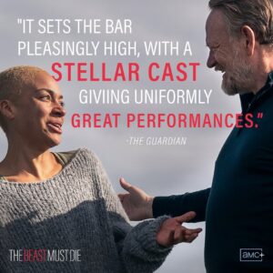 Cush Jumbo Instagram - Peeps! I have to thank you so much for all of your lovely and moving messages about #thebeastmustdie 😁 😭❤️
I’m so proud to have been part of something so special. If you haven’t see it yet you can catch it here in UK 🇬🇧 on @britbox_uk and in the US 🇺🇸 on @amcplus & @amc_tv