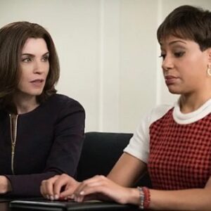 Cush Jumbo Instagram - TBT to where it all began. I joined @thegoodwife_cbs for 3 episodes but they kept me for 22! Almost all of my scenes were with @juliannamargulies WHAT A GIFT. I’d never been in the presence of such meticulous skill on camera She taught me how to conjure. Thanks Jules for everything you did. Such a great mentor and such a silly friend 😜❤️ #luccaquinn 
@tootall7140 cameo in the back there 🤣