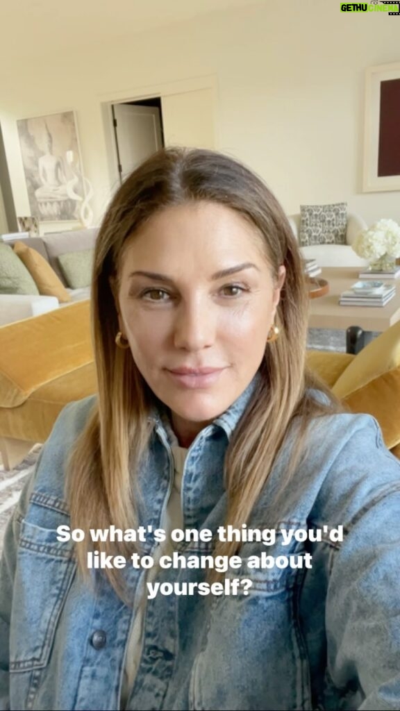 Daisy Fuentes Instagram - I’d like to be more present, more at peace & less reactionary to outside circumstances. What’s one thing you’d like to change about yourself?