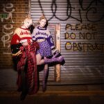 Dakota Schiffer Instagram - 011: pretty in punk ‘❤️dakota x winona 💜’ hand knitted jumpers- @winona.schiffer skirts- @rowcreativestudio hair- @mizvaseline photo- @amarriedcouple THE jumper!! A Marc Jacobs Heaven meets Vivienne Westwood fusion was our interpretation of the punk theme! This was my most sentimental runway look and of course it was one of the last runway categories! Winona painstakingly hand knitted this jumper for me while also writing her own dissertation and dealing will all my copious pre drag race meltdowns and last minute decision making. Not getting to wear this on the runway was the most heartbreaking aspect of being eliminated, so as soon as I was, I ran to go put it on so the world got to see the weeks and weeks of work that went into this look! Winona made herself a matching jumper to go with mine over the summer and I couldn’t be more pleased with how these looks turned out! 💜❤️