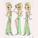 Dakota Schiffer Instagram - motherquake merch launch in collaboration with @mr.illustrations available @dragqueenmerch @mr.illustrations brought my disco miu miu triplets idea to life along with launching 2 incredible other illustrations of my polka dots and diamonds look and my funny girl runway! Link is in the bio and on stories