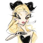 Dakota Schiffer Instagram - motherquake merch launch in collaboration with @mr.illustrations available @dragqueenmerch @mr.illustrations brought my disco miu miu triplets idea to life along with launching 2 incredible other illustrations of my polka dots and diamonds look and my funny girl runway! Link is in the bio and on stories