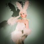 Dakota Schiffer Instagram - birthday bunny 🐇🎀 photo- @sophiexholden corset/gloves- @narclsslsm millinery- @houseofpeluca shoes- @streetzies embellishment- me