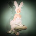 Dakota Schiffer Instagram - birthday bunny 🐇🎀 photo- @sophiexholden corset/gloves- @narclsslsm millinery- @houseofpeluca shoes- @streetzies embellishment- me