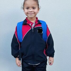Dame Valerie Adams Instagram - Today is Tava’s first day of school and the beginning of Term 2 for both my babies.🌈☺️

Go out there and shine. And Tava, don’t forget to switch on your listening ears! 😂🤞🏾

Mama is so proud of you both. Let’s continue to thrive together my little kuma’s💫❤️.
