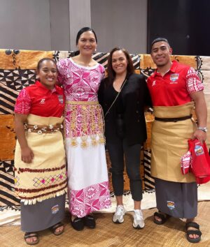 Dame Valerie Adams Instagram - It was truly an incredible honor to attend the @tonganationalrugbyleague jersey presentation this evening 🇹🇴👊🏾. The atmosphere and excitement were electrifying. Best wishes to both the men's and women's teams. 👊🏾🔥

Ko e ´Otua Mo Tonga Ko Hoku Tofi’a
God and Tonga are my inheritance 

🙏🏽❤️

#MMT #tonga #league #leshgooo #pride #vela #lit #inspiration