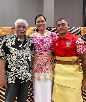 Dame Valerie Adams Instagram - It was truly an incredible honor to attend the @tonganationalrugbyleague jersey presentation this evening 🇹🇴👊🏾. The atmosphere and excitement were electrifying. Best wishes to both the men's and women's teams. 👊🏾🔥

Ko e ´Otua Mo Tonga Ko Hoku Tofi’a
God and Tonga are my inheritance 

🙏🏽❤️

#MMT #tonga #league #leshgooo #pride #vela #lit #inspiration