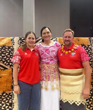 Dame Valerie Adams Instagram - It was truly an incredible honor to attend the @tonganationalrugbyleague jersey presentation this evening 🇹🇴👊🏾. The atmosphere and excitement were electrifying. Best wishes to both the men's and women's teams. 👊🏾🔥

Ko e ´Otua Mo Tonga Ko Hoku Tofi’a
God and Tonga are my inheritance 

🙏🏽❤️

#MMT #tonga #league #leshgooo #pride #vela #lit #inspiration